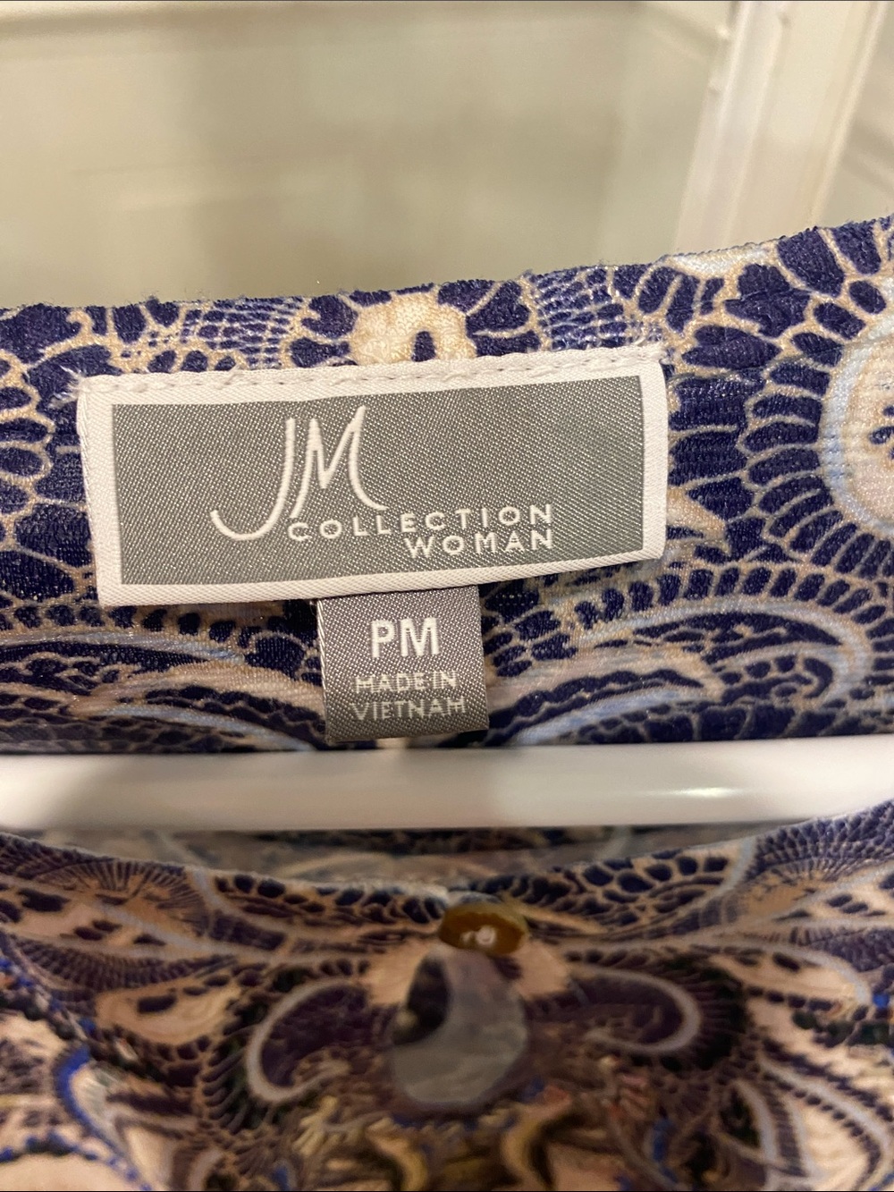 JM Collection size Petite Medium top New With Tags - Picture 4 of 5